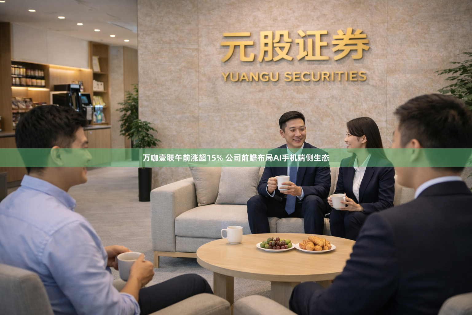 万咖壹联午前涨超15% 公司前瞻布局AI手机端侧生态